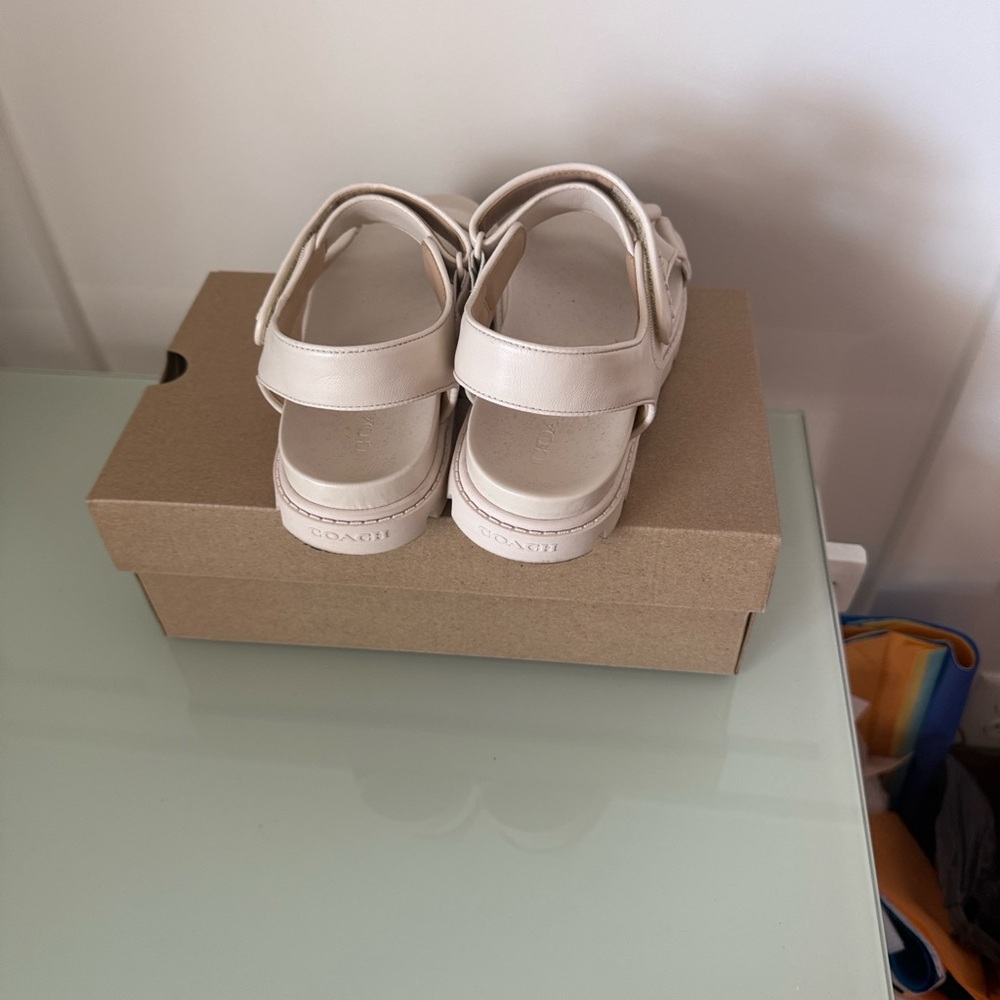 Coach Women's Sports Sandals in chalk color - Picture 6 of 7